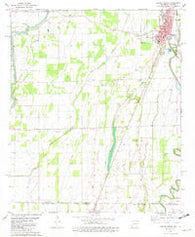 Eudora South Arkansas Historical topographic map, 1:24000 scale, 7.5 X 7.5 Minute, Year 1981