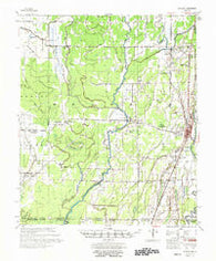 Eudora Arkansas Historical topographic map, 1:62500 scale, 15 X 15 Minute, Year 1957
