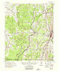 Eudora Arkansas Historical topographic map, 1:62500 scale, 15 X 15 Minute, Year 1957