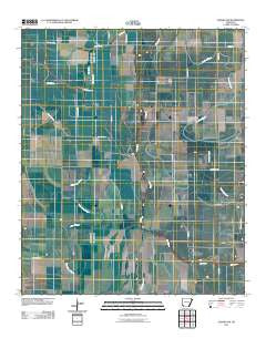 Eudora NW Arkansas Historical topographic map, 1:24000 scale, 7.5 X 7.5 Minute, Year 2011