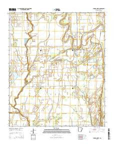 Eudora North Arkansas Current topographic map, 1:24000 scale, 7.5 X 7.5 Minute, Year 2014