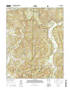 Eula Arkansas Current topographic map, 1:24000 scale, 7.5 X 7.5 Minute, Year 2014