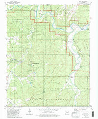 Eula Arkansas Historical topographic map, 1:24000 scale, 7.5 X 7.5 Minute, Year 1980