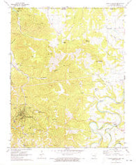 Eureka Springs Arkansas Historical topographic map, 1:24000 scale, 7.5 X 7.5 Minute, Year 1972