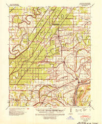 Evadale Arkansas Historical topographic map, 1:62500 scale, 15 X 15 Minute, Year 1939