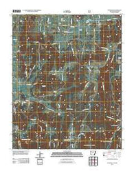 Evansville Arkansas Historical topographic map, 1:24000 scale, 7.5 X 7.5 Minute, Year 2011