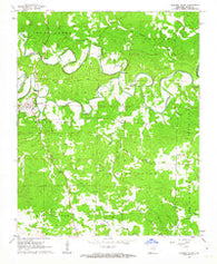 Evening Shade Arkansas Historical topographic map, 1:24000 scale, 7.5 X 7.5 Minute, Year 1961