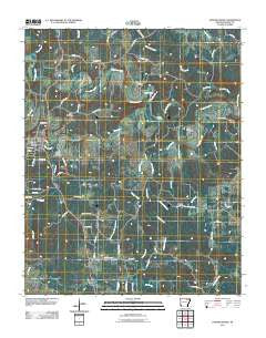 Evening Shade Arkansas Historical topographic map, 1:24000 scale, 7.5 X 7.5 Minute, Year 2011