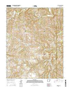 Everton Arkansas Current topographic map, 1:24000 scale, 7.5 X 7.5 Minute, Year 2014