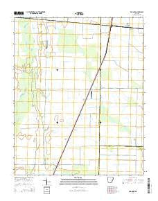 Fair Oaks Arkansas Current topographic map, 1:24000 scale, 7.5 X 7.5 Minute, Year 2014