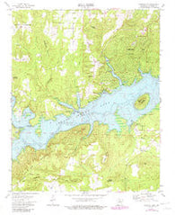 Fairfield Bay Arkansas Historical topographic map, 1:24000 scale, 7.5 X 7.5 Minute, Year 1973