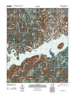 Fairfield Bay Arkansas Historical topographic map, 1:24000 scale, 7.5 X 7.5 Minute, Year 2011