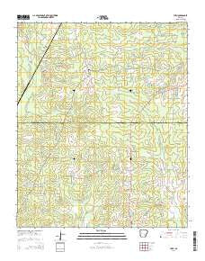 Faith Arkansas Current topographic map, 1:24000 scale, 7.5 X 7.5 Minute, Year 2014