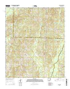 Falcon Arkansas Current topographic map, 1:24000 scale, 7.5 X 7.5 Minute, Year 2014