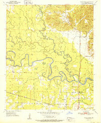 Falls Chapel Arkansas Historical topographic map, 1:24000 scale, 7.5 X 7.5 Minute, Year 1951