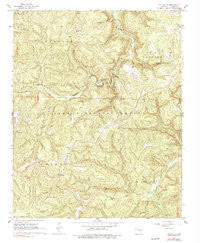 Fallsville Arkansas Historical topographic map, 1:24000 scale, 7.5 X 7.5 Minute, Year 1967