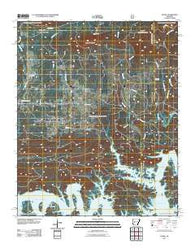 Fannie Arkansas Historical topographic map, 1:24000 scale, 7.5 X 7.5 Minute, Year 2011