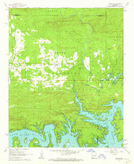Fannie Arkansas Historical topographic map, 1:24000 scale, 7.5 X 7.5 Minute, Year 1962