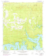 Fannie Arkansas Historical topographic map, 1:24000 scale, 7.5 X 7.5 Minute, Year 1962