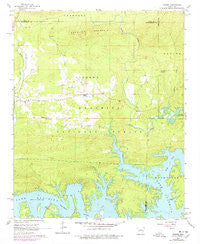Fannie Arkansas Historical topographic map, 1:24000 scale, 7.5 X 7.5 Minute, Year 1962