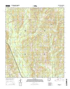 Farmville Arkansas Current topographic map, 1:24000 scale, 7.5 X 7.5 Minute, Year 2014