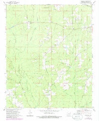 Farmville Arkansas Historical topographic map, 1:24000 scale, 7.5 X 7.5 Minute, Year 1973