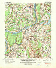 Farrell Mississippi Historical topographic map, 1:62500 scale, 15 X 15 Minute, Year 1939