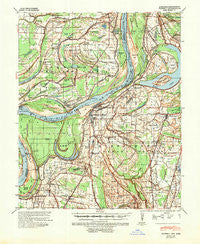 Farrell Mississippi Historical topographic map, 1:62500 scale, 15 X 15 Minute, Year 1939