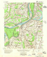 Farrell Mississippi Historical topographic map, 1:62500 scale, 15 X 15 Minute, Year 1955