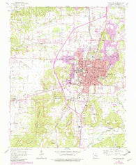 Fayetteville Arkansas Historical topographic map, 1:24000 scale, 7.5 X 7.5 Minute, Year 1958