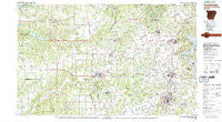 Fayetteville Arkansas Historical topographic map, 1:100000 scale, 30 X 60 Minute, Year 1979
