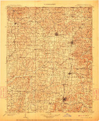 Fayetteville Arkansas Historical topographic map, 1:125000 scale, 30 X 30 Minute, Year 1901