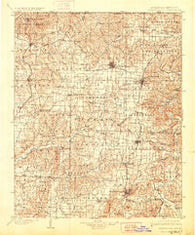 Fayetteville Arkansas Historical topographic map, 1:125000 scale, 30 X 30 Minute, Year 1901