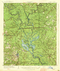 Felsenthal Arkansas Historical topographic map, 1:62500 scale, 15 X 15 Minute, Year 1938