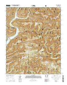 Fern Arkansas Current topographic map, 1:24000 scale, 7.5 X 7.5 Minute, Year 2014
