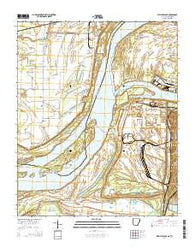 Fletcher Lake Arkansas Current topographic map, 1:24000 scale, 7.5 X 7.5 Minute, Year 2014