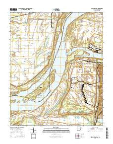 Fletcher Lake Arkansas Current topographic map, 1:24000 scale, 7.5 X 7.5 Minute, Year 2014