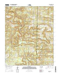 Floral Arkansas Current topographic map, 1:24000 scale, 7.5 X 7.5 Minute, Year 2014