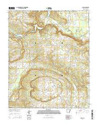 Floyd Arkansas Current topographic map, 1:24000 scale, 7.5 X 7.5 Minute, Year 2014