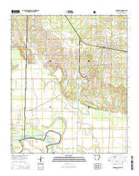 Foreman Arkansas Current topographic map, 1:24000 scale, 7.5 X 7.5 Minute, Year 2014