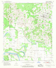 Foreman Arkansas Historical topographic map, 1:24000 scale, 7.5 X 7.5 Minute, Year 1951