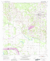 Foreman Arkansas Historical topographic map, 1:24000 scale, 7.5 X 7.5 Minute, Year 1951