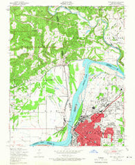 Fort Smith Arkansas Historical topographic map, 1:24000 scale, 7.5 X 7.5 Minute, Year 1947