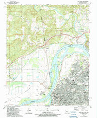 Fort Smith Arkansas Historical topographic map, 1:24000 scale, 7.5 X 7.5 Minute, Year 1987