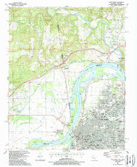 Fort Smith Arkansas Historical topographic map, 1:24000 scale, 7.5 X 7.5 Minute, Year 1987