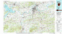 Fort Smith Arkansas Historical topographic map, 1:100000 scale, 30 X 60 Minute, Year 1978
