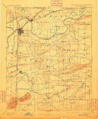 Fort Smith Arkansas Historical topographic map, 1:125000 scale, 30 X 30 Minute, Year 1890