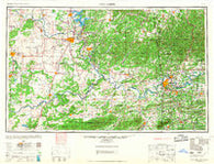 Fort Smith Oklahoma Historical topographic map, 1:250000 scale, 1 X 2 Degree, Year 1967