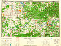 Fort Smith Oklahoma Historical topographic map, 1:250000 scale, 1 X 2 Degree, Year 1965