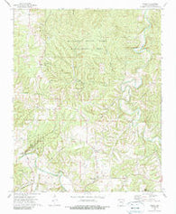 Forum Arkansas Historical topographic map, 1:24000 scale, 7.5 X 7.5 Minute, Year 1973